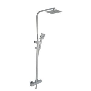 JTP Athena Chrome Thermostatic Exposed Bar Shower Valve Kit