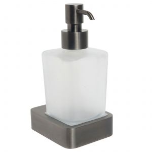 JTP HIX Brushed Black Wall Mounted Soap Dispenser