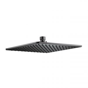 JTP HIX Brushed Black 250mm Square Shower Head