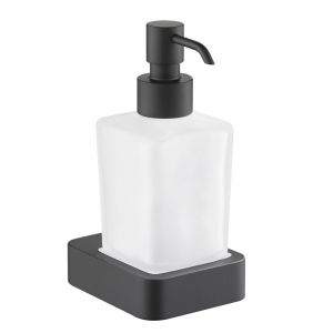 JTP HIX Matt Black Wall Mounted Soap Dispenser