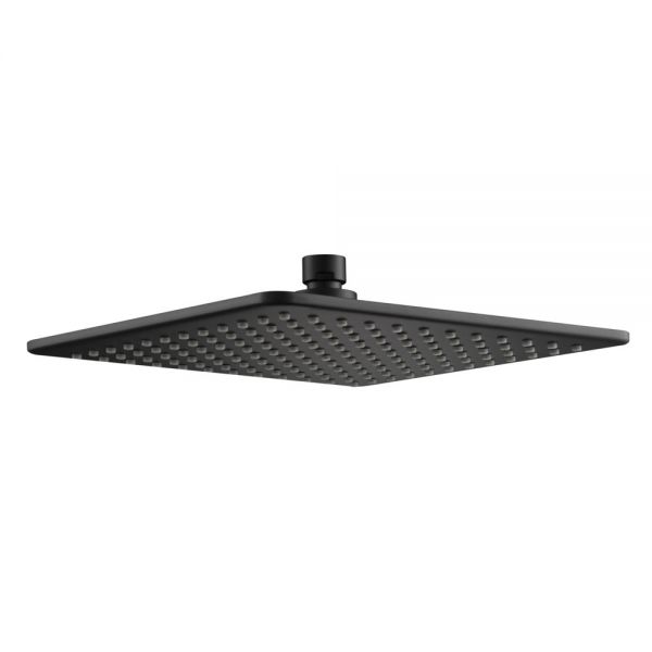 JTP HIX Matt Black 250mm Square Shower Head