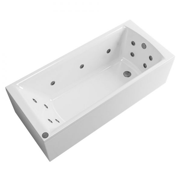 Eastbrook Beauforte Reinforced Rockall 1700 x 750 Single Ended Whirlpool Bath with 14 Jets #2