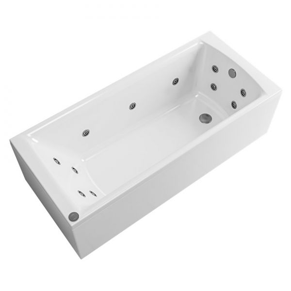Eastbrook Beauforte Reinforced Rockall 1700 x 700 Single Ended Whirlpool Bath with 14 Jets #2