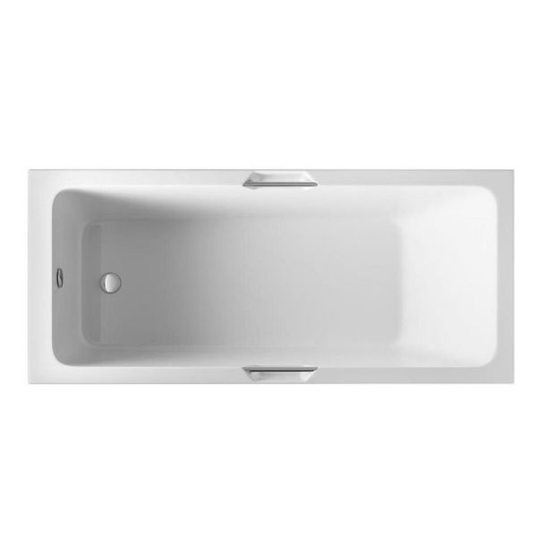Eastbrook Beauforte Reinforced Portland Low Level 1800 x 700 Single Ended Bath with Twin Grips