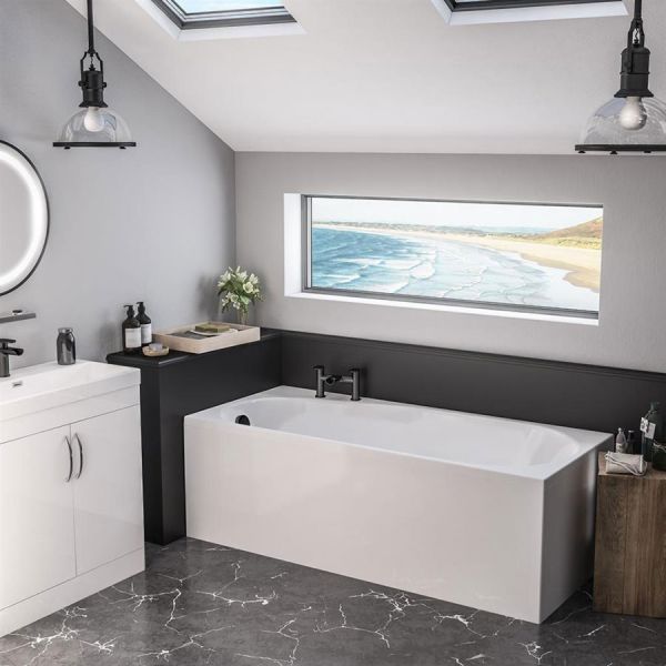Eastbrook Beauforte Reinforced Fitzroy 1700 x 750 Single Ended Bath RH