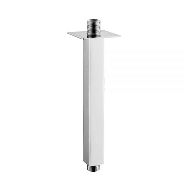 JTP Chrome 200mm Square Ceiling Mounted Shower Arm
