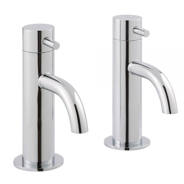 JTP Florence Chrome Basin Pillar Taps