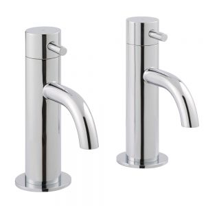 JTP Florence Chrome Basin Pillar Taps