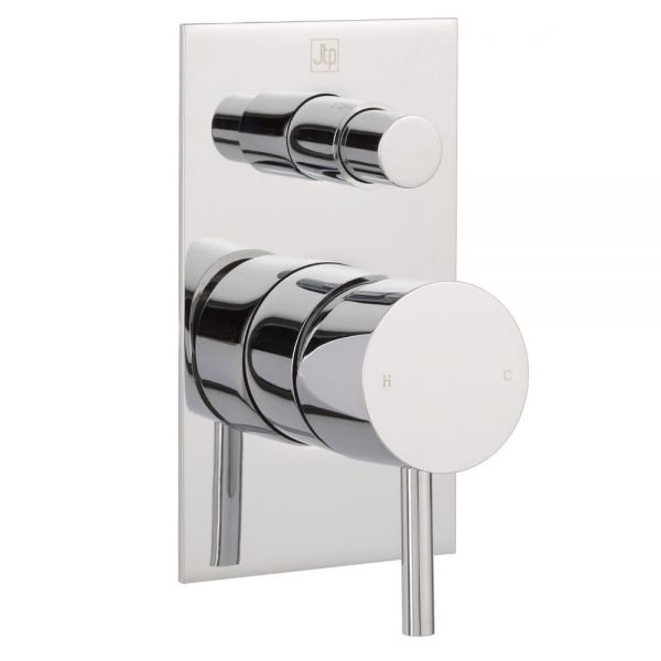 JTP Florence Chrome Two Outlet Manual Shower Valve with Diverter