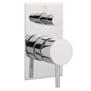 JTP Florence Chrome Two Outlet Manual Shower Valve with Diverter