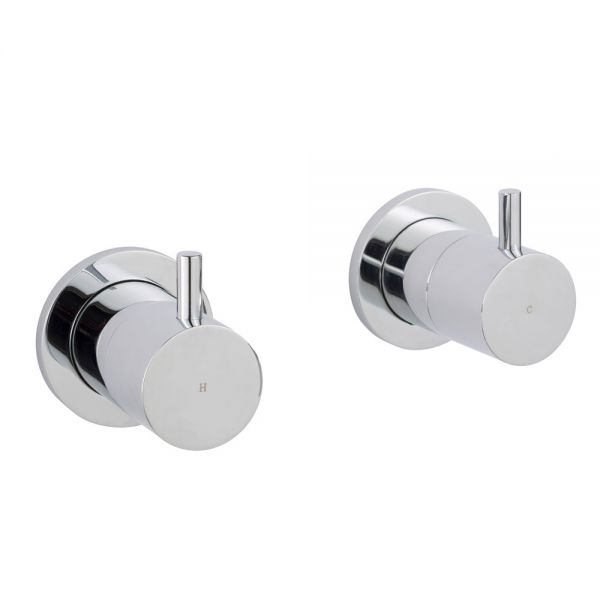 JTP Florence Chrome Wall Mounted Valves