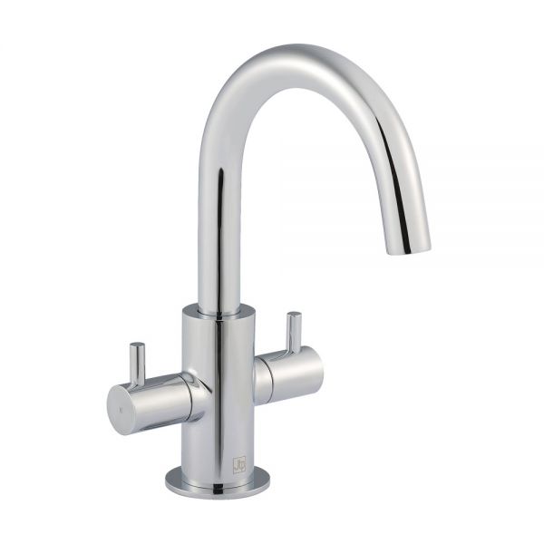 JTP Florence Chrome Basin Mixer Tap with Swivel Spout