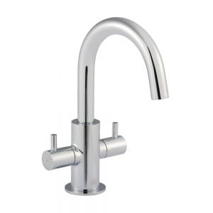 JTP Florence Chrome Basin Mixer Tap with Swivel Spout