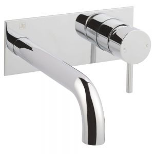 JTP Florence Chrome Wall Mounted Basin Mixer Tap 195mm