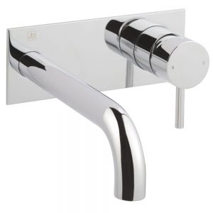JTP Florence Chrome Wall Mounted Basin Mixer Tap 240mm