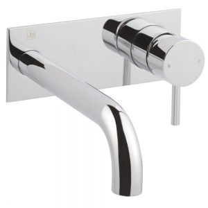 JTP Florence Chrome Wall Mounted Basin Mixer Tap 120mm