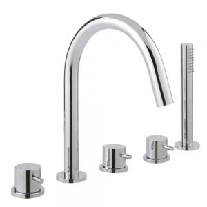 JTP Florence Chrome 5 Hole Deck Mounted Bath Shower Mixer Tap