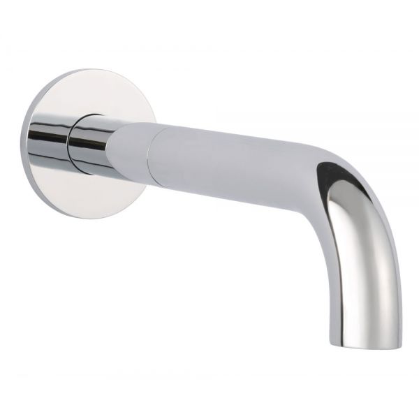JTP Florence Chrome Wall Mounted Bath Spout with Wall Flange