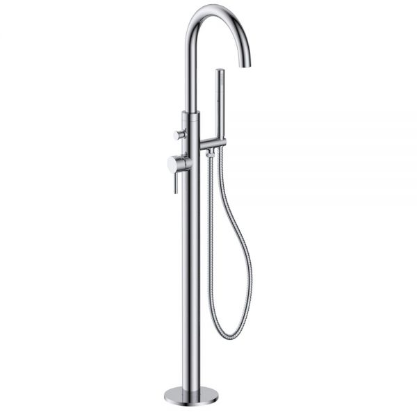 JTP Florence Chrome Floor Standing Bath Shower Mixer Tap