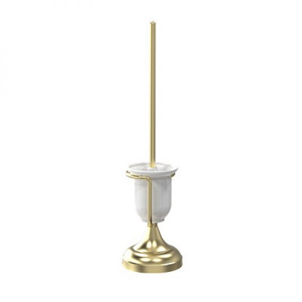 Miller Classic Free Standing Toilet Brush Set Brushed Brass 5638MP1
