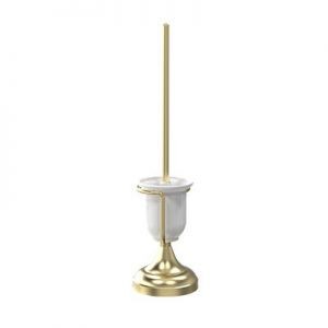 Miller Classic Free Standing Toilet Brush Set Brushed Brass 5638MP1