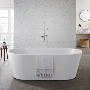 Kartell Coast 1600 x 750 Double Ended Freestanding Bath