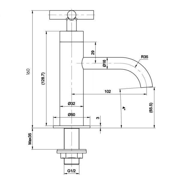JTP Solex Chrome Basin Pillar Taps #2