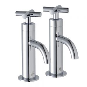 JTP Solex Chrome Basin Pillar Taps