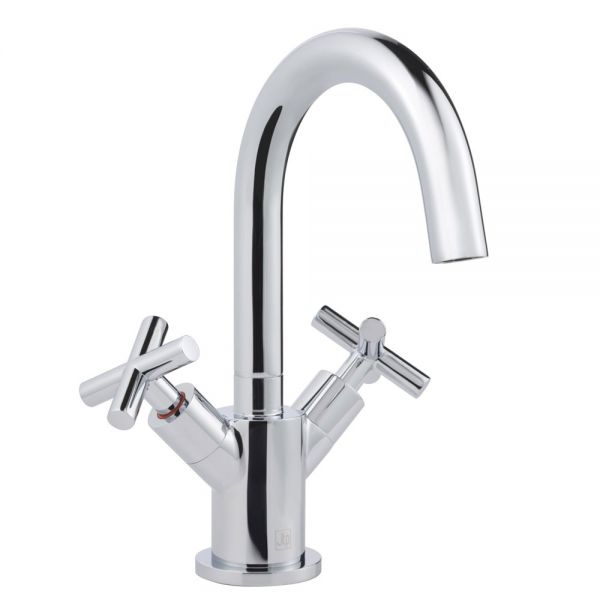 JTP Solex Chrome Basin Mixer Tap with Swivel Spout 66181