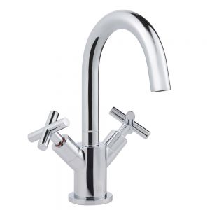 JTP Solex Chrome Basin Mixer Tap with Swivel Spout