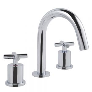JTP Solex Chrome 3 Hole Basin Mixer Tap