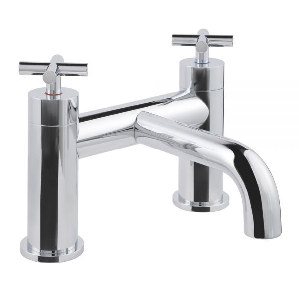 JTP Solex Chrome Deck Mounted Bath Filler Tap