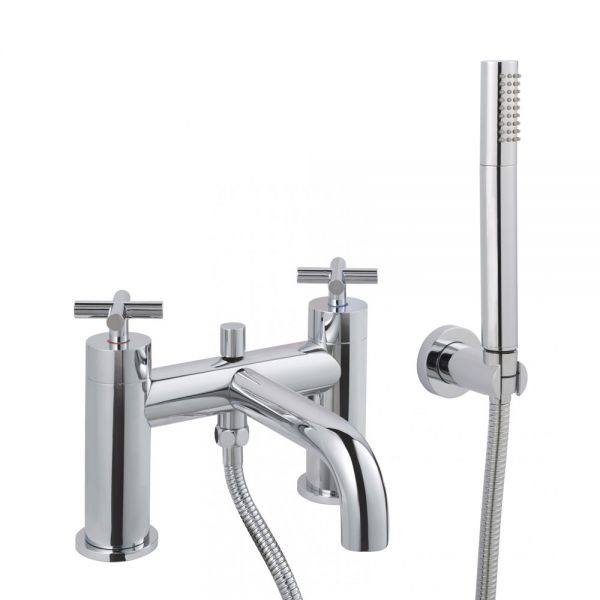 JTP Solex Chrome Deck Mounted Bath Shower Mixer Tap