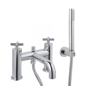 JTP Solex Chrome Deck Mounted Bath Shower Mixer Tap