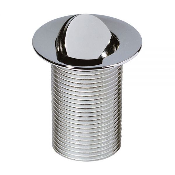 JTP Chrome Unslotted Flip Top Basin Waste