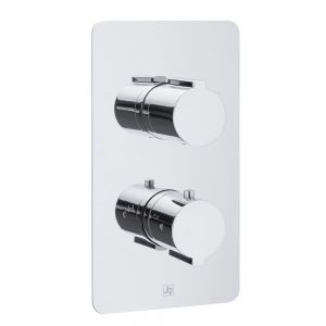 JTP Curve Chrome Single Outlet Thermostatic Shower Valve