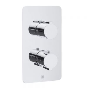 JTP Curve Chrome Two Outlet Thermostatic Shower Valve