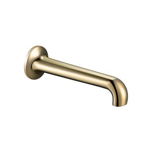 JTP Grosvenor Brushed Brass Wall Mounted Basin Spout