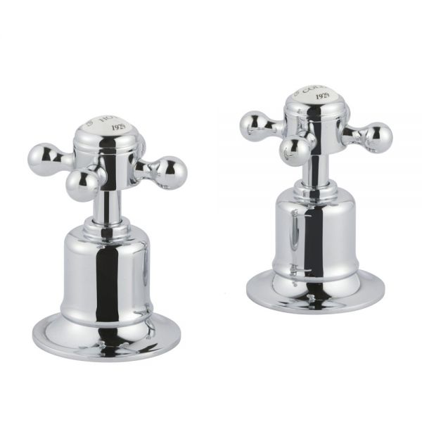 JTP Grosvenor Cross Chrome Deck Mounted Panel Valves