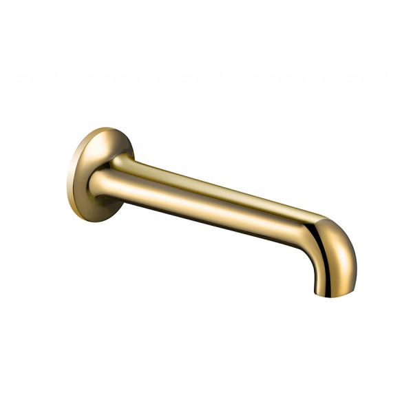 JTP Grosvenor Polished Gold Wall Mounted Bath Spout