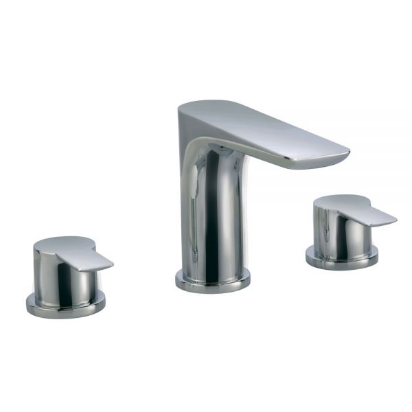 JTP Amore Chrome 3 Hole Basin Mixer Tap