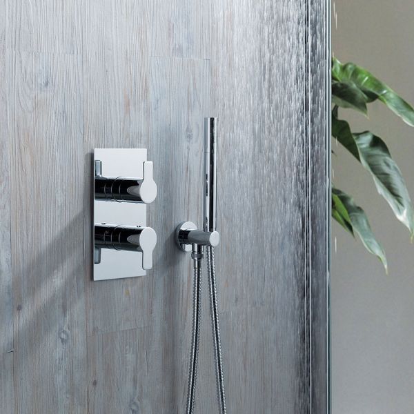 JTP Amore Chrome Single Outlet Thermostatic Shower Valve #3