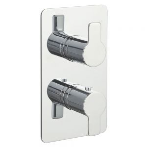 JTP Amore Chrome Two Outlet Thermostatic Shower Valve