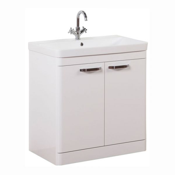 Kartell Options 800 White Floor Standing Vanity Unit and Basin