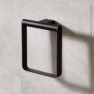 Miller Miami Black Towel Ring 8405B