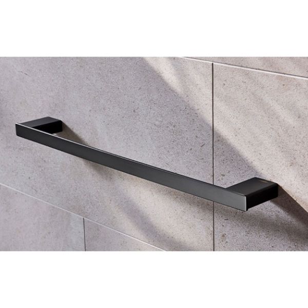 Miller Miami 500mm Black Towel Rail 8406B