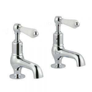 JTP Grosvenor Lever Chrome Basin Pillar Taps