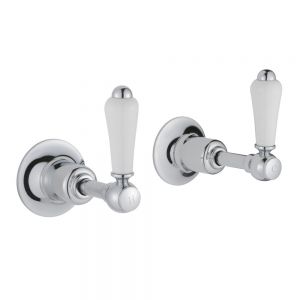 JTP Grosvenor Lever Chrome Wall Mounted Valves