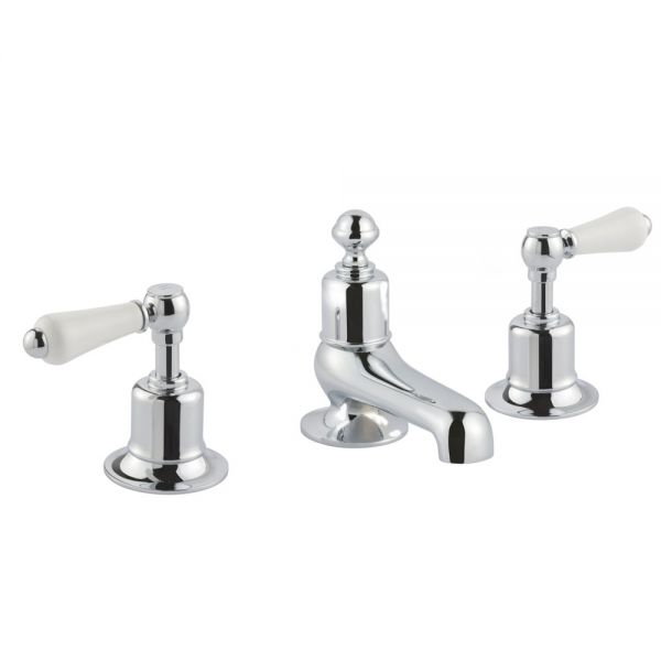 JTP Grosvenor Lever Chrome 3 Hole Deck Mounted Bath Filler Tap