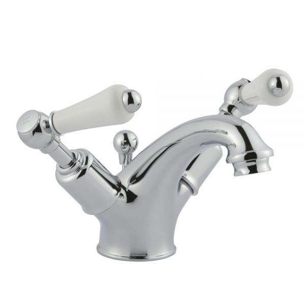 JTP Grosvenor Lever Chrome Basin Mixer Tap with Pop Up Waste